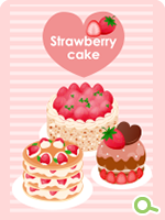 LINEきせかえ「Strawberry cake」